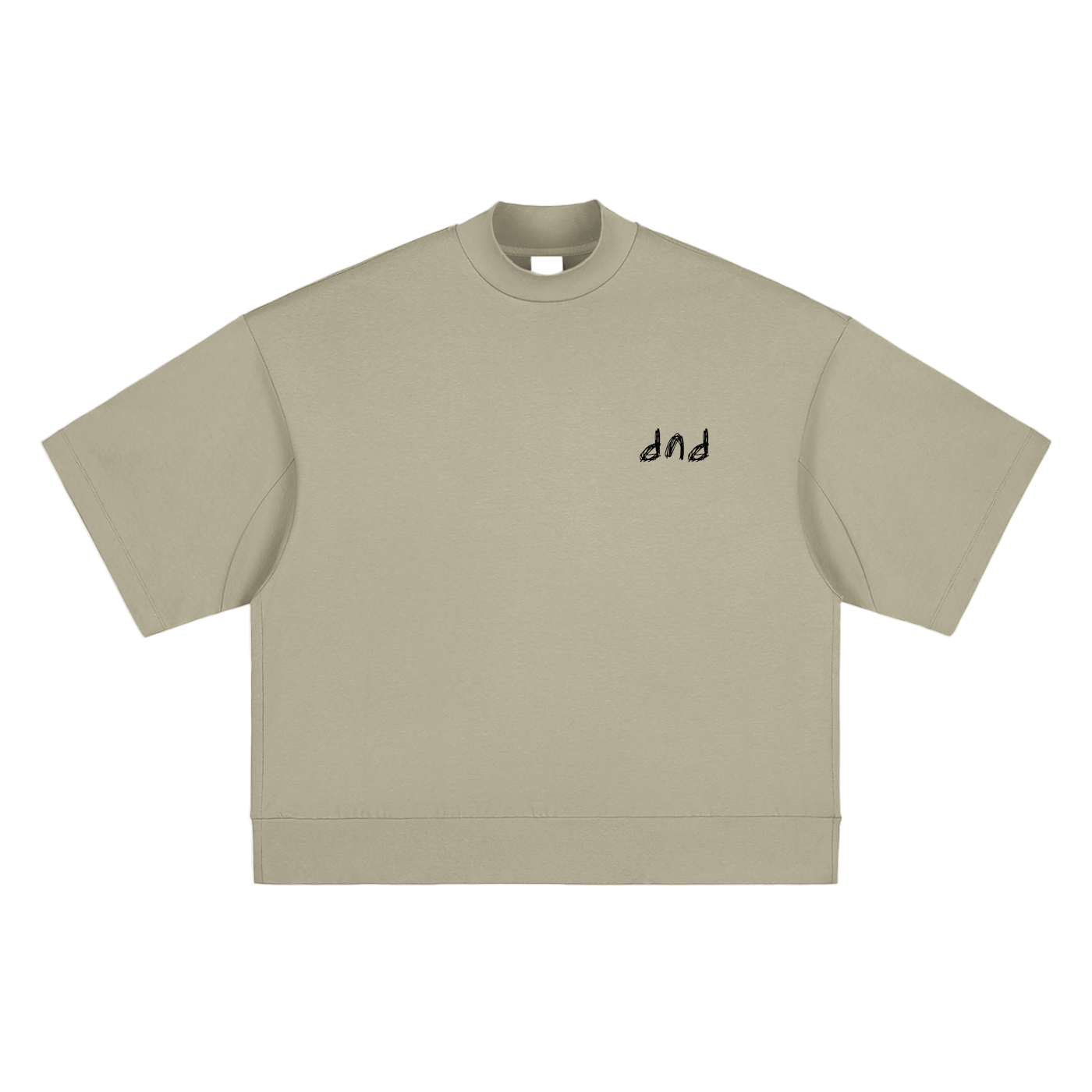 Heavyweight Oversized Mock Neck T-shirt
