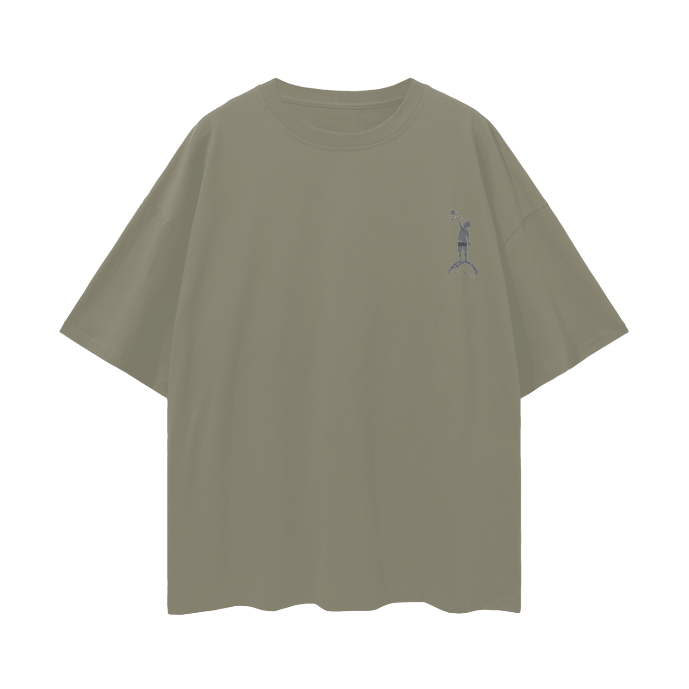 Oversized Deep Drop Shoulder Tee - 190 GSM