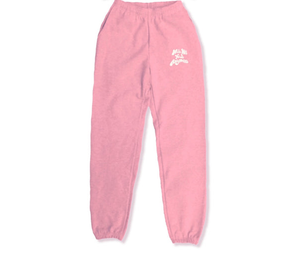 "WE'RE NOT KIDS ANYMORE" PANTS PINK