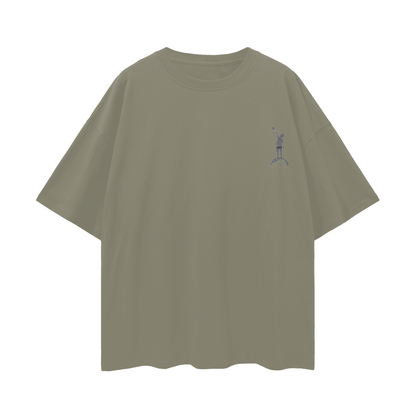 Oversized Deep Drop Shoulder Tee - 190 GSM