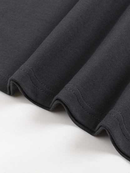 Oversized One-piece Pattern Cut Boxy Tee - 300 GSM