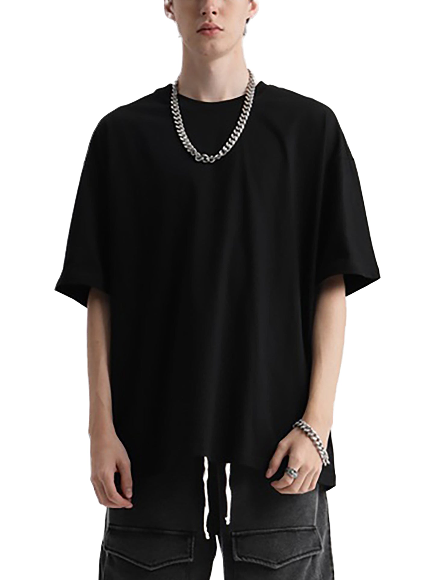 Oversized Deep Drop Shoulder Tee - 190 GSM