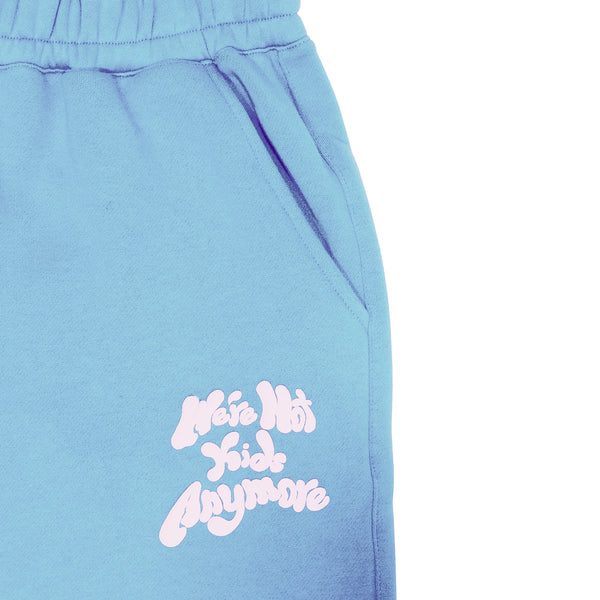 "WE'RE NOT KIDS ANYMORE" PANTS BABY BLUE